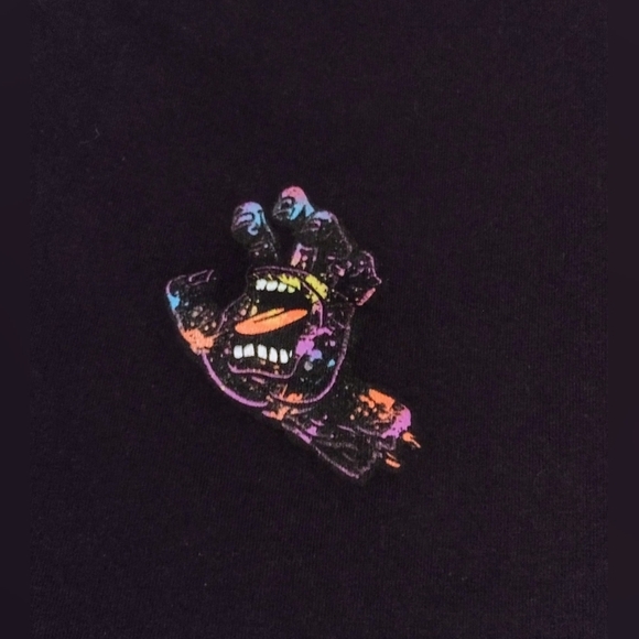Santa Cruz Screaming Hand Long Sleeve Shirt Black Purple Men's Small  Skater - Picture 3 of 10